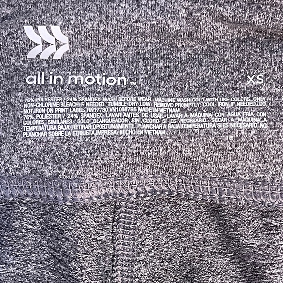 All in Motion Gray Spandex Leggings | Size XS - Picture 5 of 7